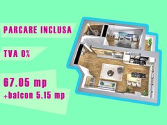 Pipera, Ivory Residence, rond OMV, 2 camere parcare, tva zero