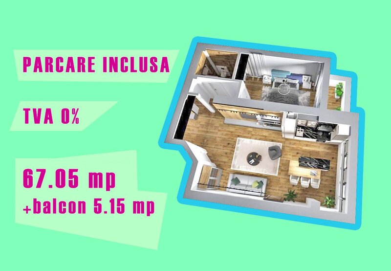 Pipera, Ivory Residence, rond OMV, 2 camere parcare, tva zero